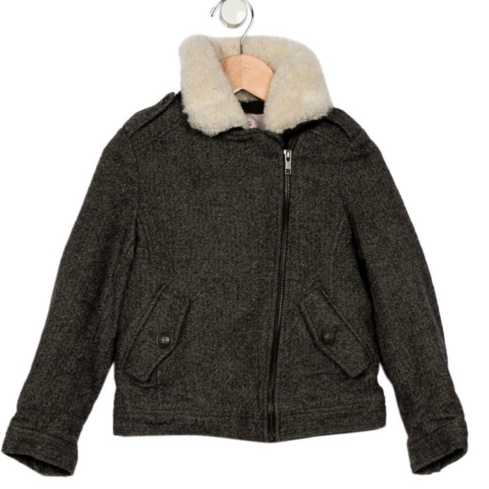 Bonpoint 🇫🇷 size 8 gray wool coat